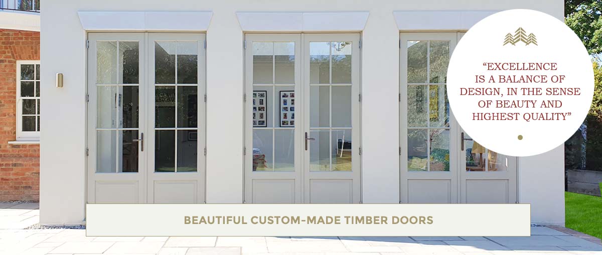 Beautiful Custom Made Timber Doors, Excellence is a balance of design, in the sense of beauty and highest quality.